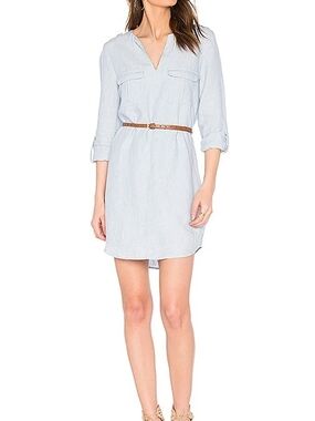 Joie Rathana C Dress in Light Washed Chambray